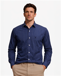 2418 -  Camisa Polo Rayada